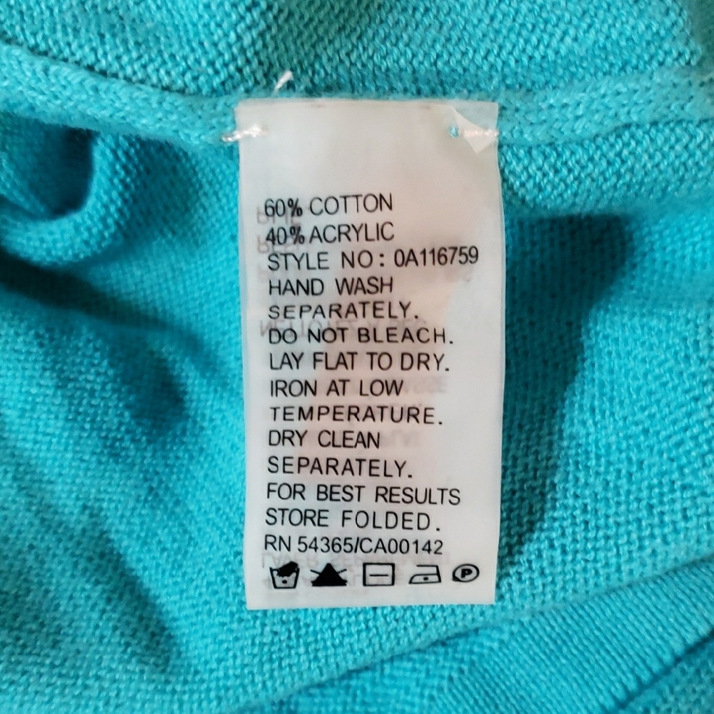 Bianca Nygard Turquoise Women's Cardigan Sweater - Picture 8 of 9